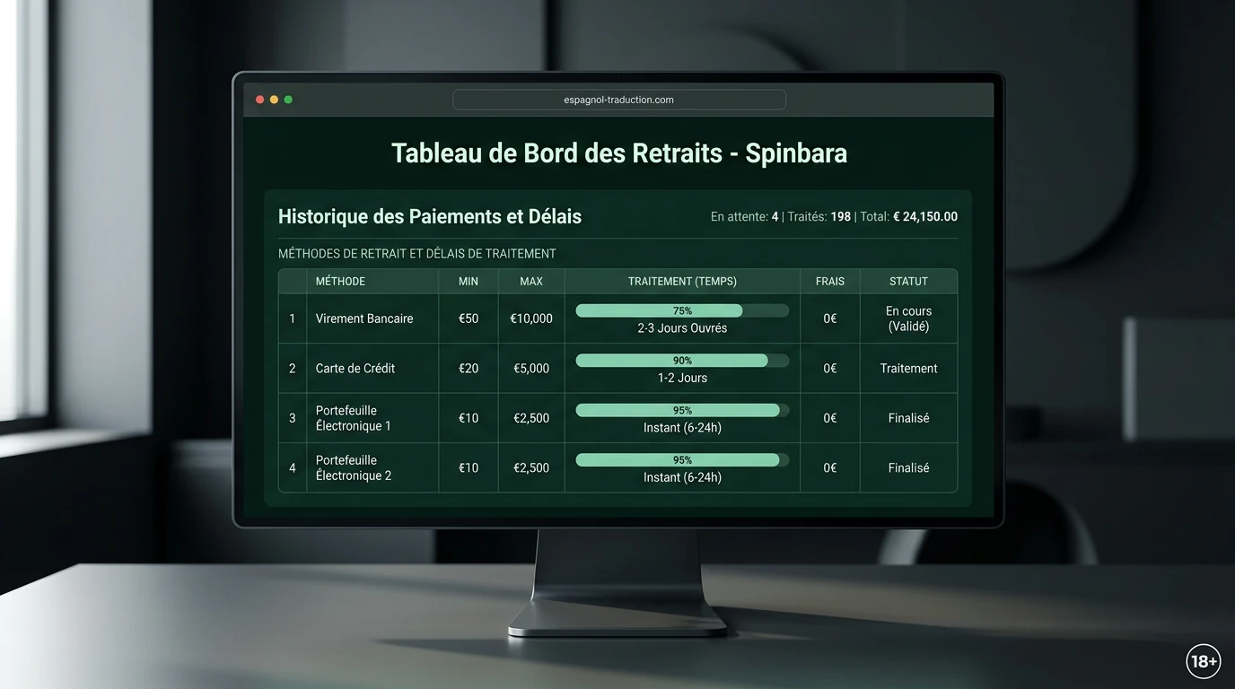 Spinbara Retrait : Retraits Rapides
