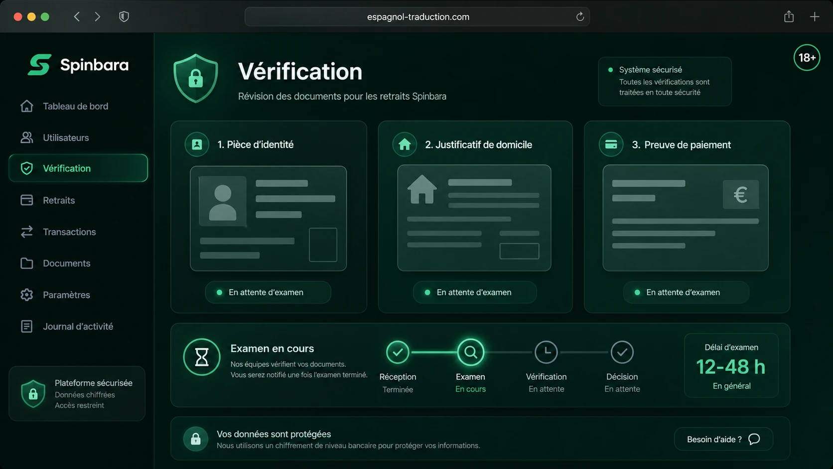 Vérification de Compte (KYC)